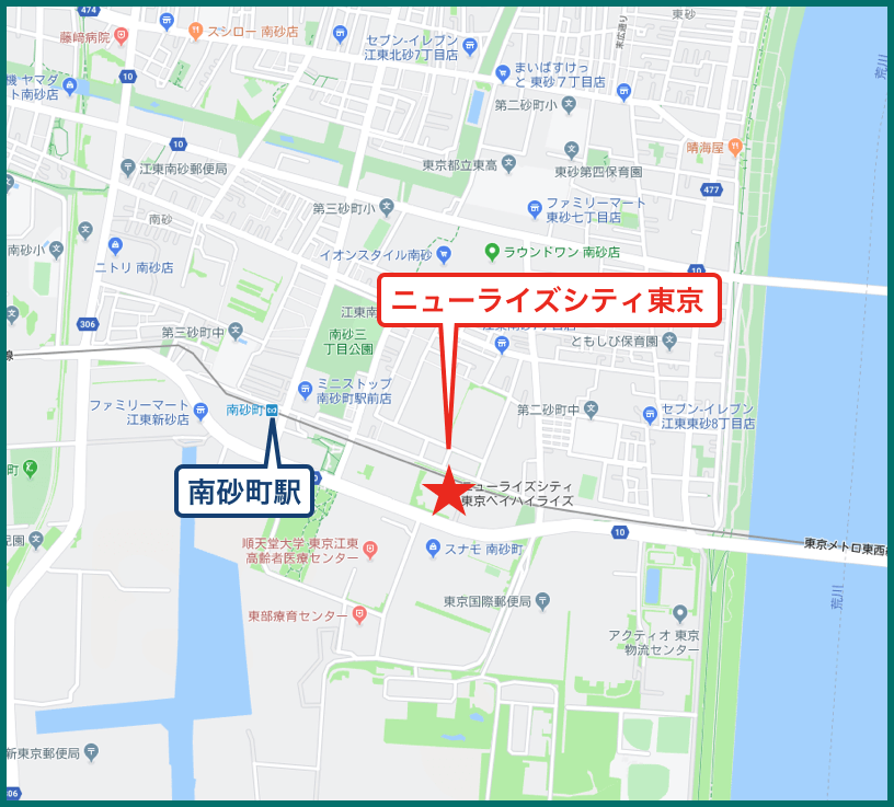 ニューライズシティ東京ベイハイライズの地図